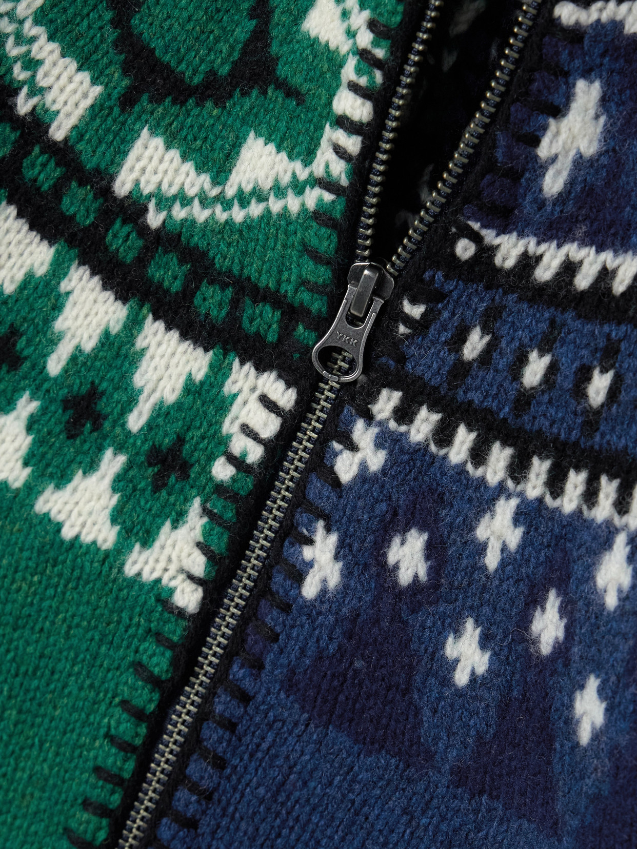 Sea Linea Fair Isle Zip Front Cardigan Multi In Multi