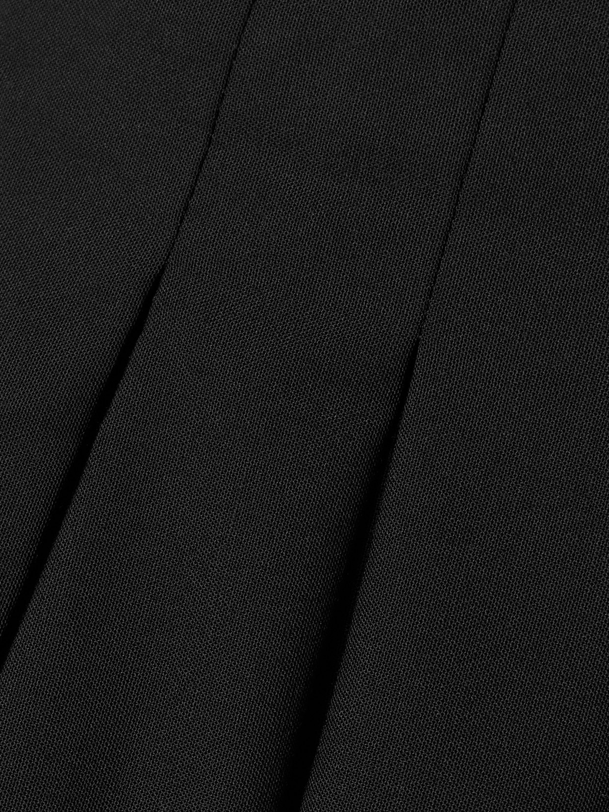 Sea Adeline Wool Suiting Belted Pleat Miniskirt Black In Black
