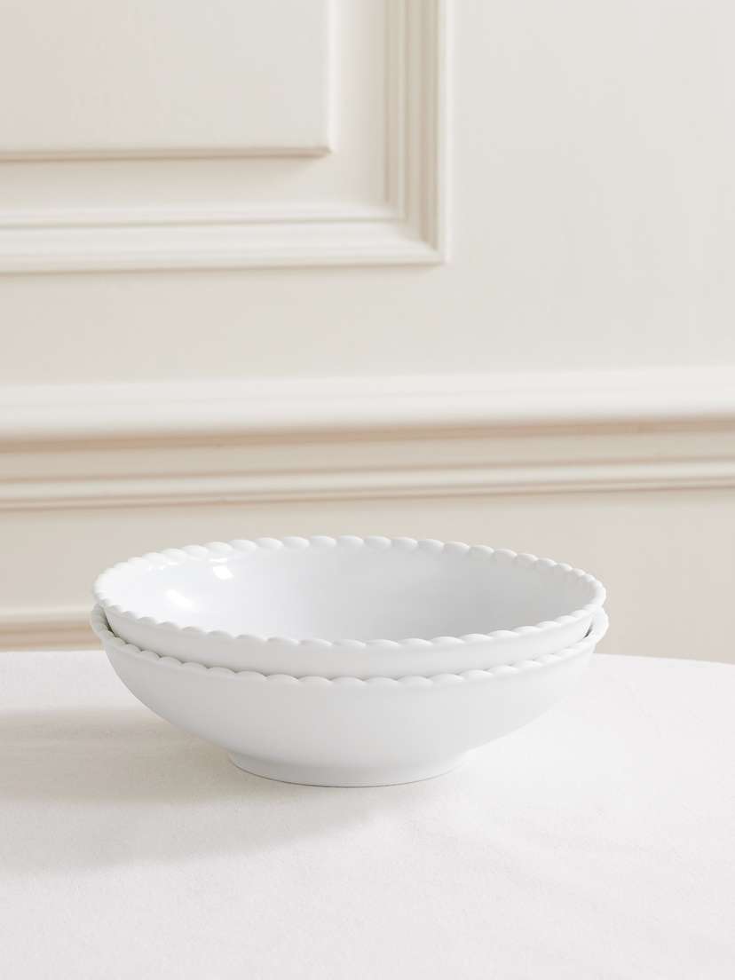 Christofle Babylone Porcelain Pasta Bowl