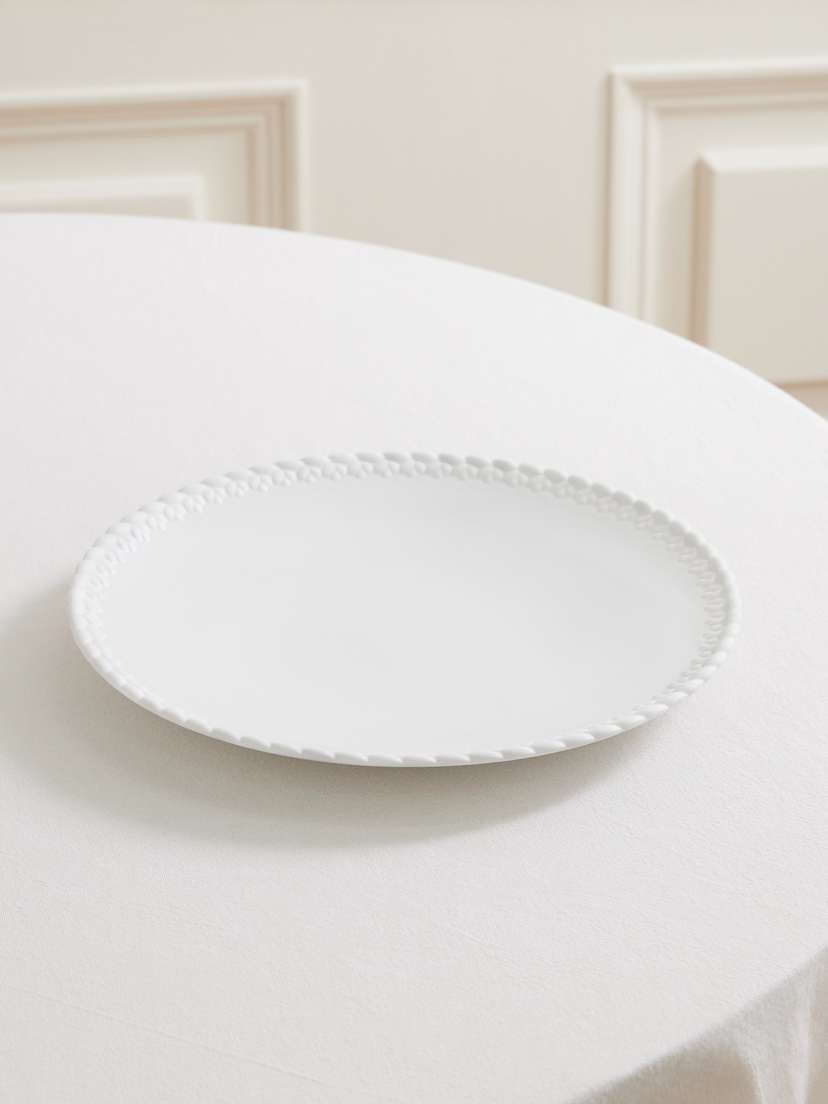 Christofle Babylone Porcelain Dinner Plate