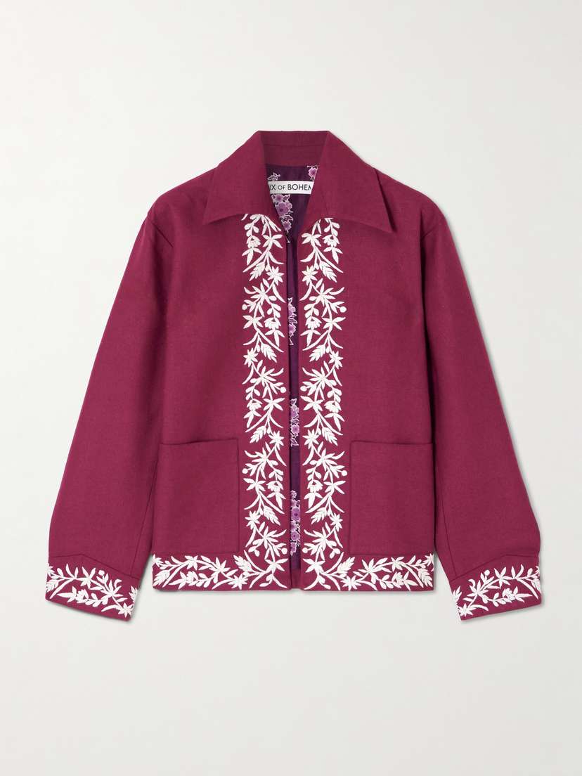 ALIX OF BOHEMIA Jude Canyon Embroidered Silk Jacket