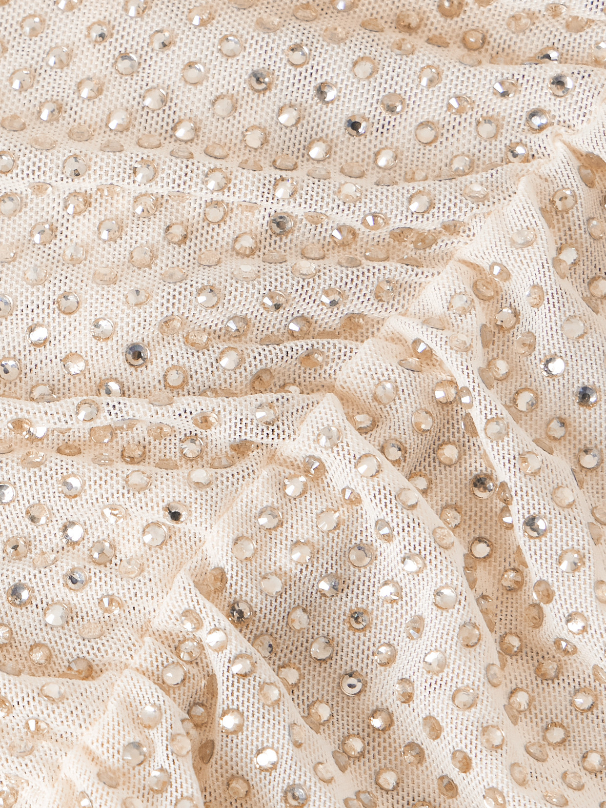 Self-portrait Ruched Crystal-embellished Jersey Blouse In White