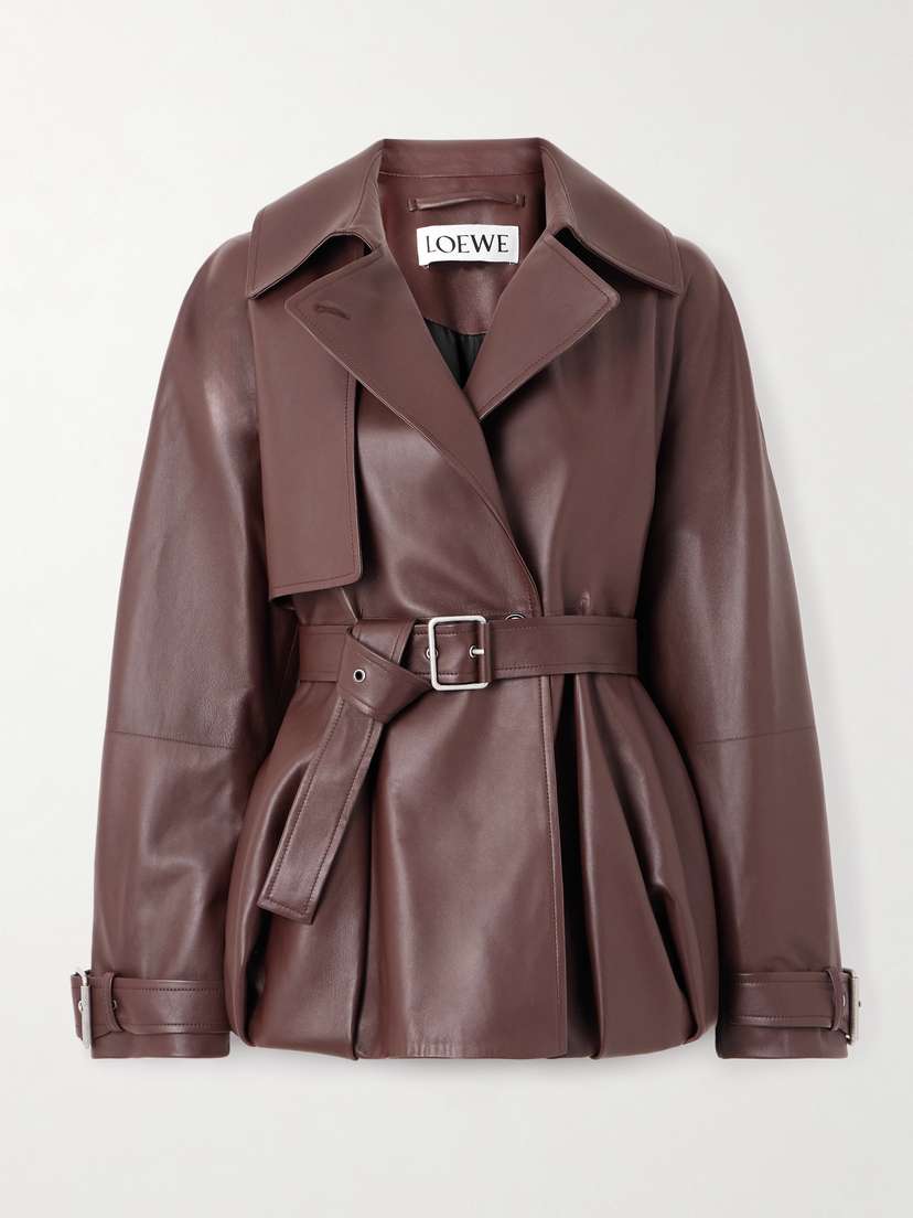 Loewe — Belted leather jacket