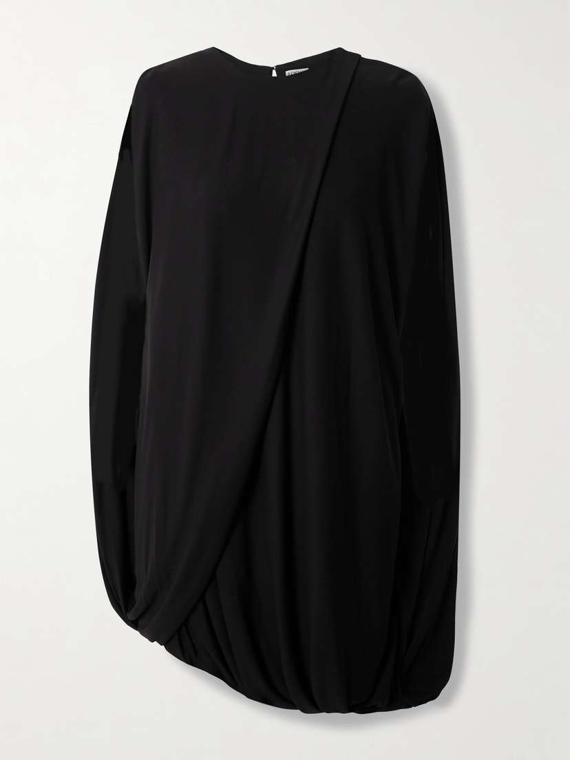 Loewe Draped Crepe Mini Dress