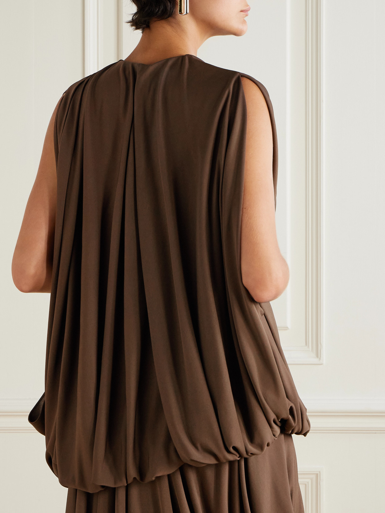 Draped Jersey Blouse