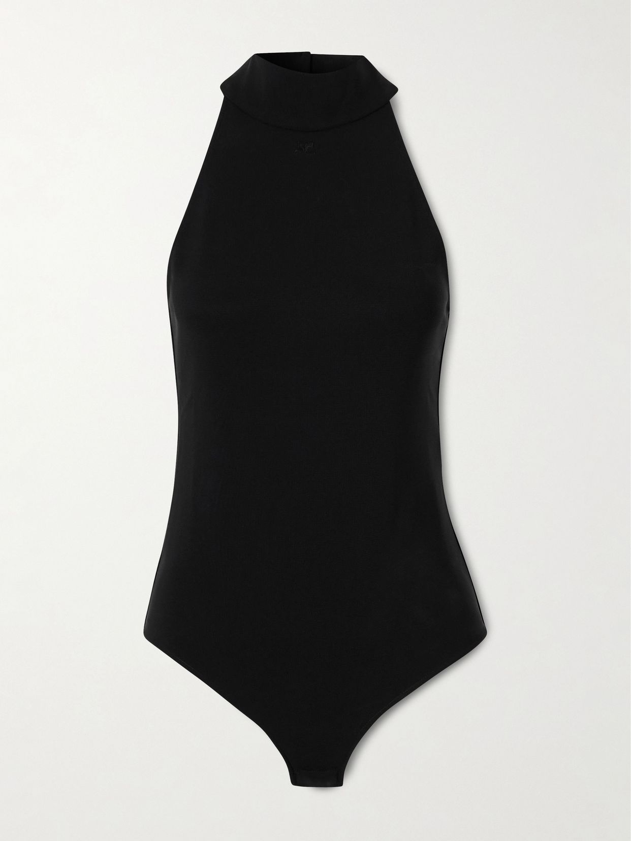 COURREGES Stretch-jersey halterneck bodysuit