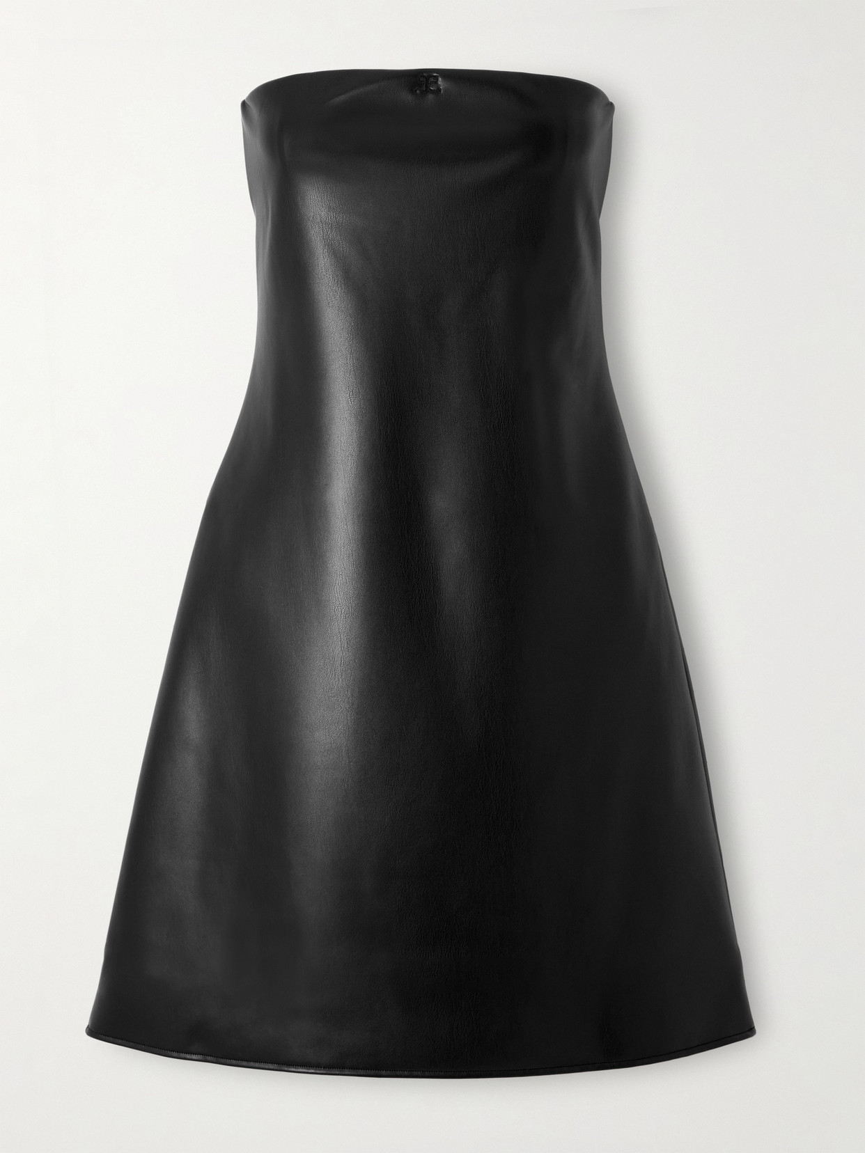Courrèges Strapless Mini Dress In Black