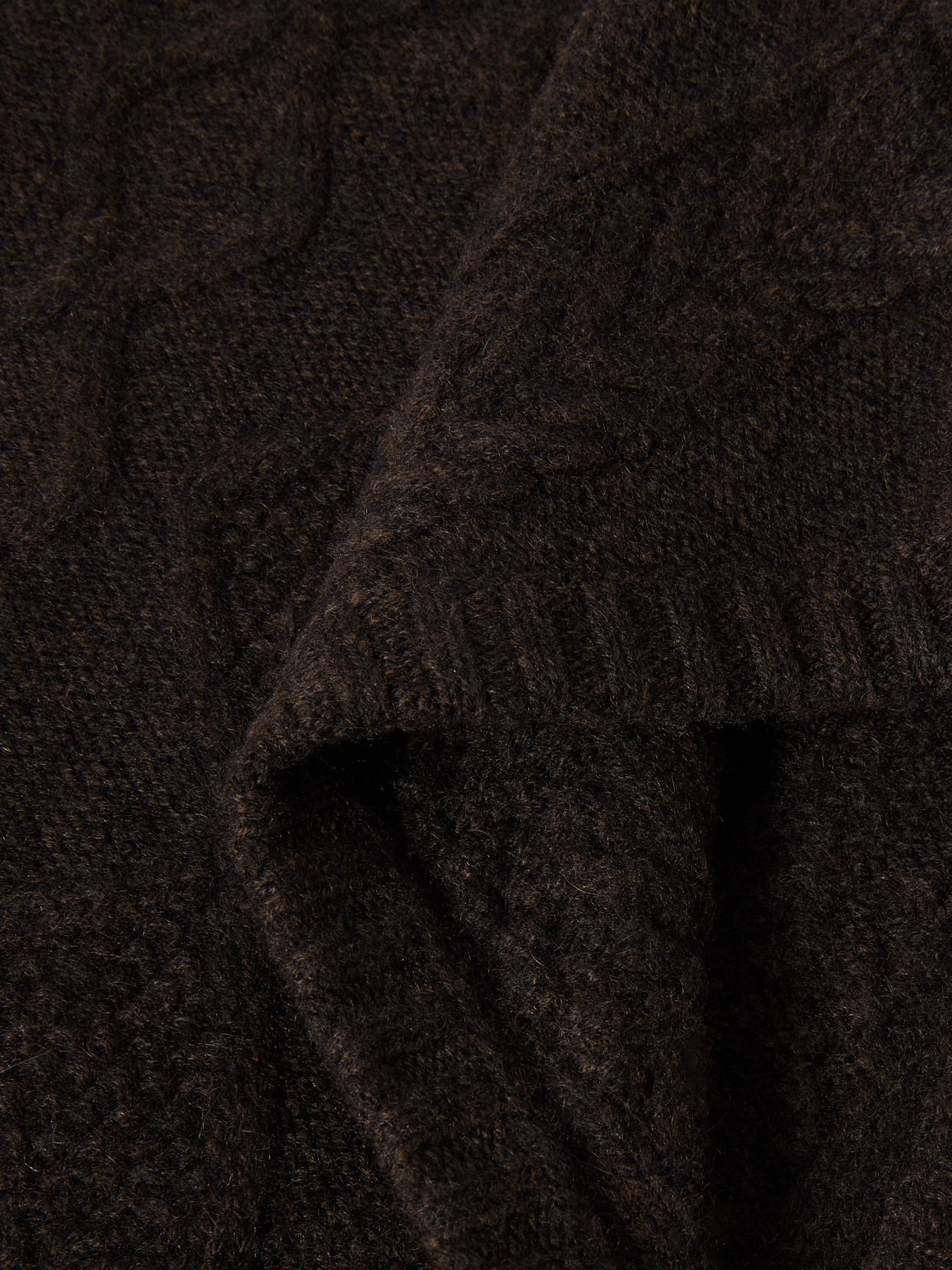 Arch4 Cable-knit Cashmere Balaclava In Brown
