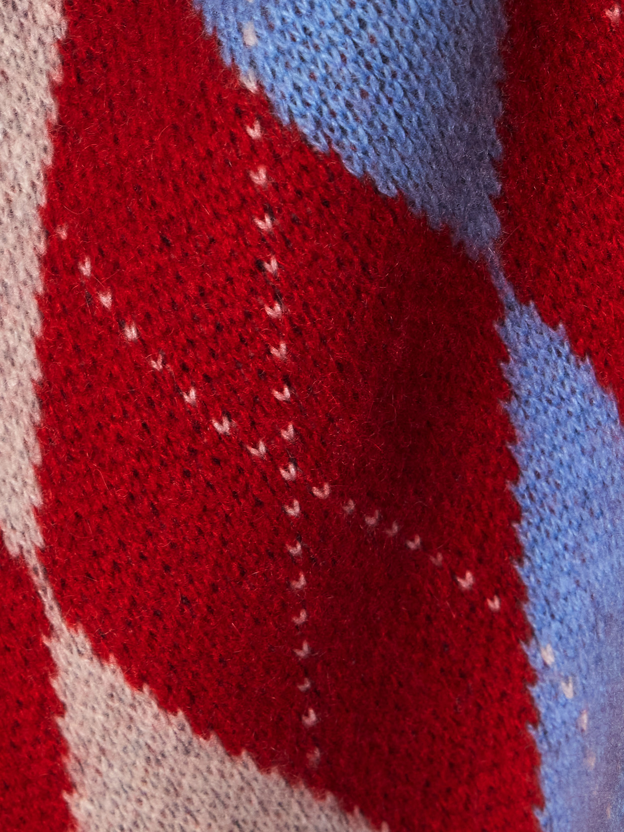 Arch4 Chapman Argyle Cashmere Sweater In Red