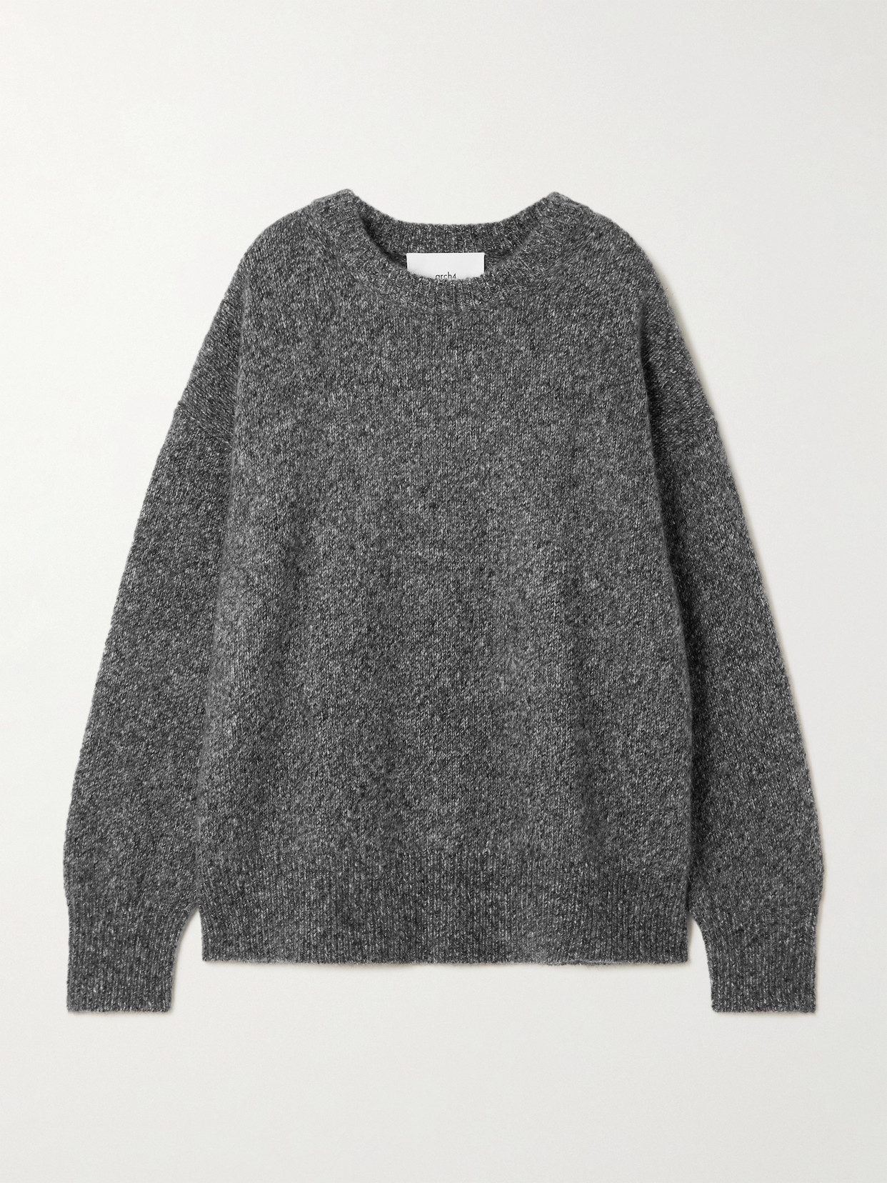 Arch4 Oversized Cashmere And Silk-blend Sweater In Gray