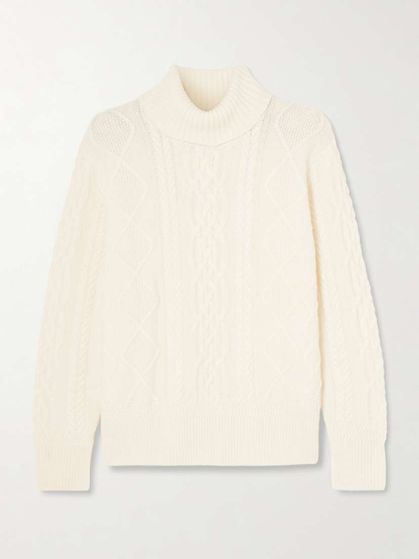 Arch4 Patrizia Cable-knit Cashmere Turtleneck Sweater