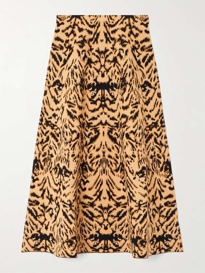 Ulla Johnson Lani Jacquard-knit Midi Skirt