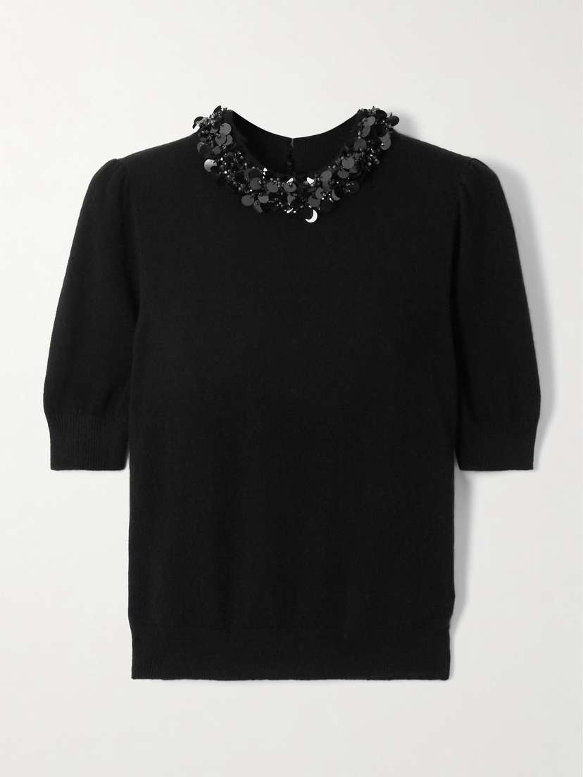 Ulla Johnson Liv Embellished Cashmere Sweater
