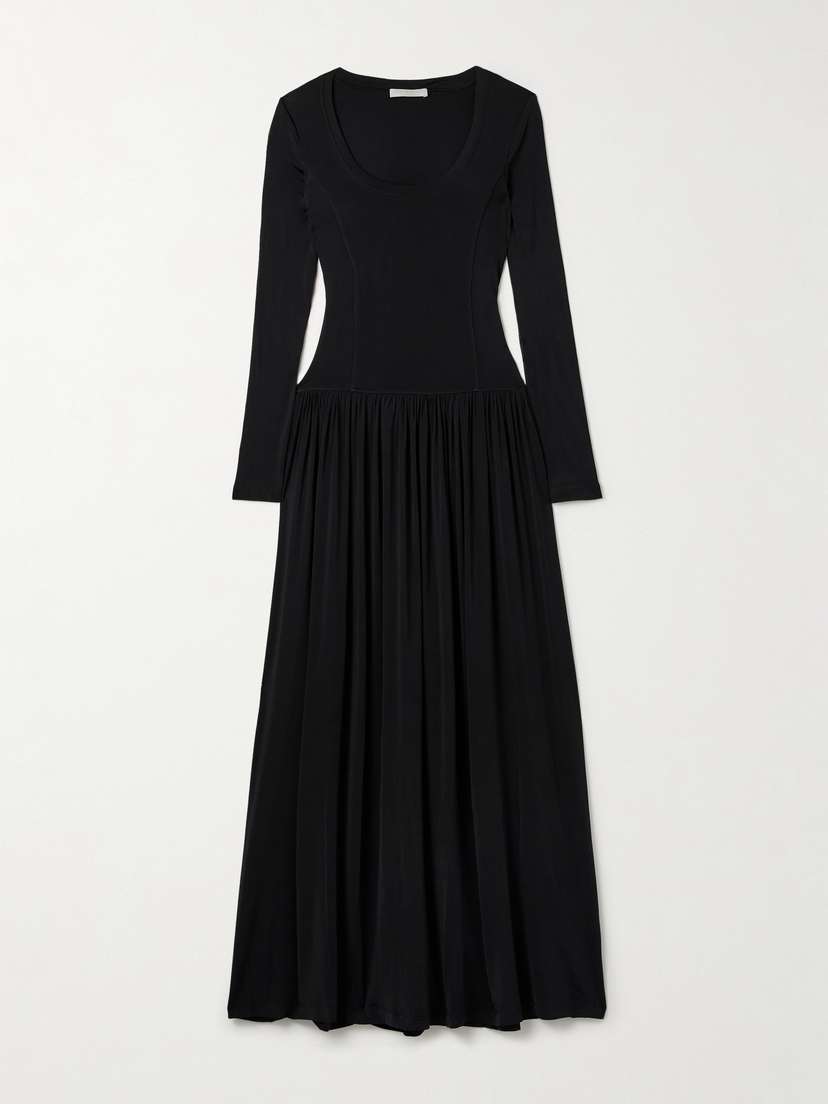 Ulla Johnson Amal Gathered Stretch-jersey Maxi Dress