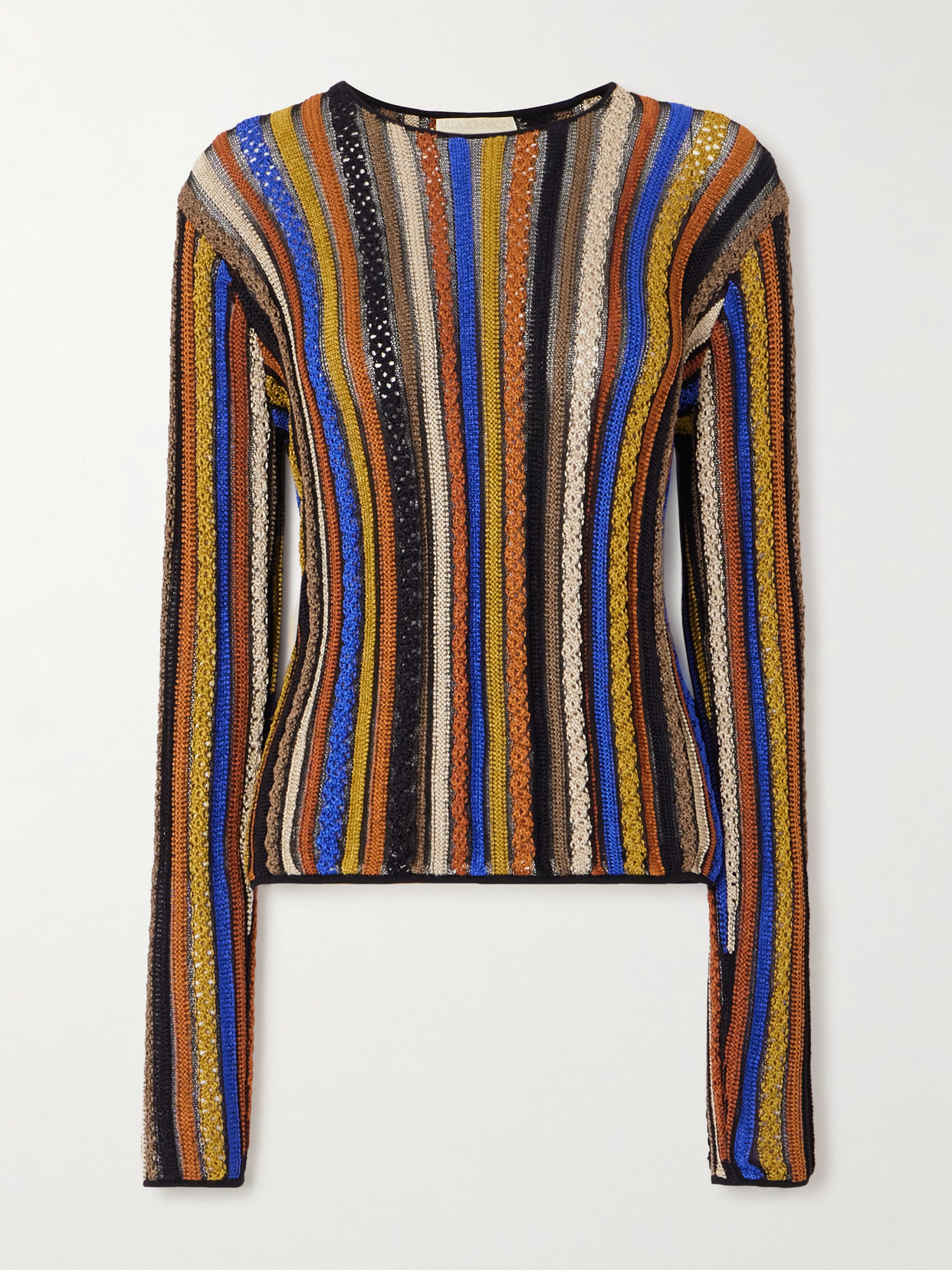 Ulla Johnson Ardith Striped Textured-knit Sweater In Multi