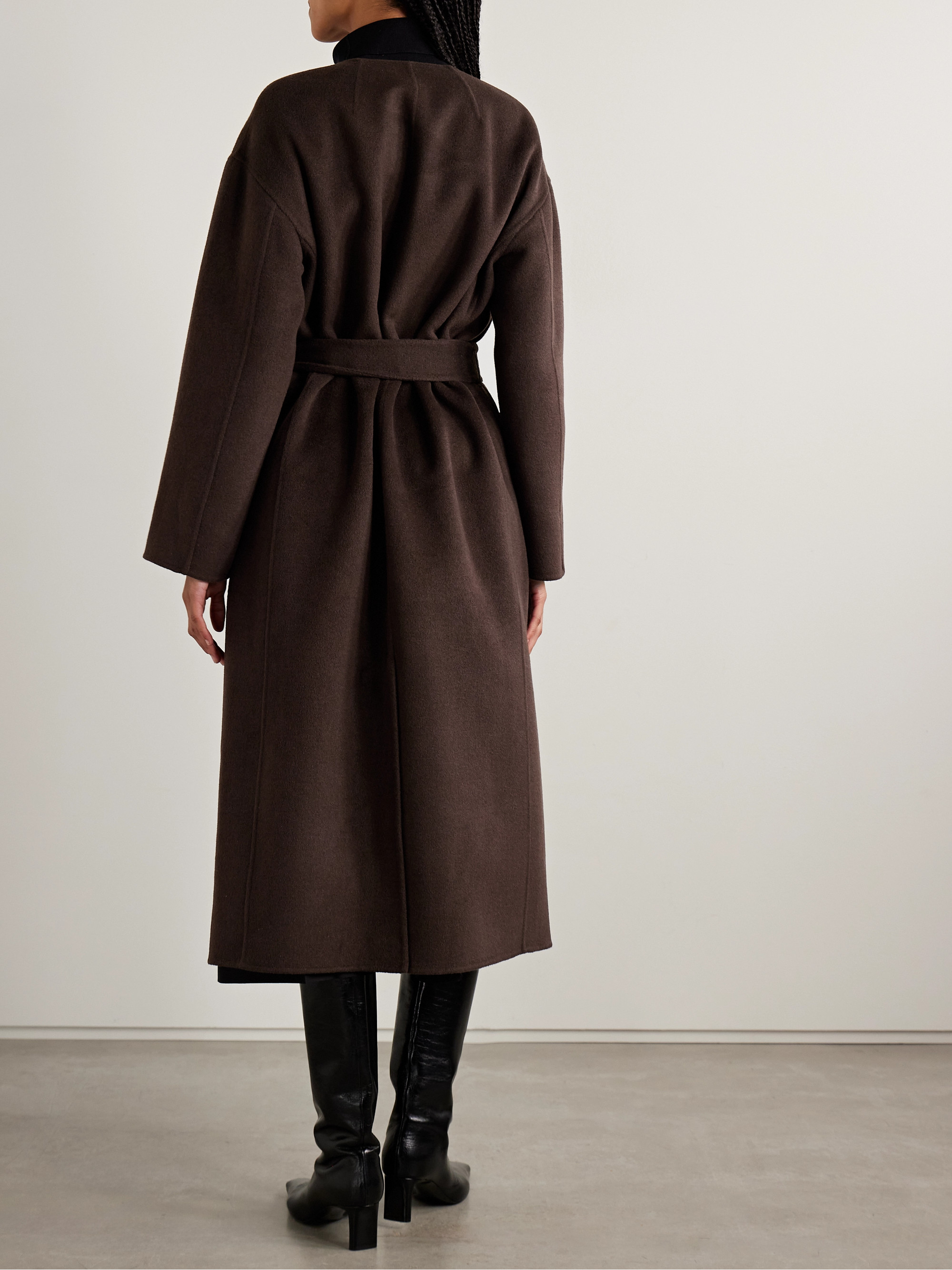Ulla Johnson Fernanda belted wool-blend felt coat