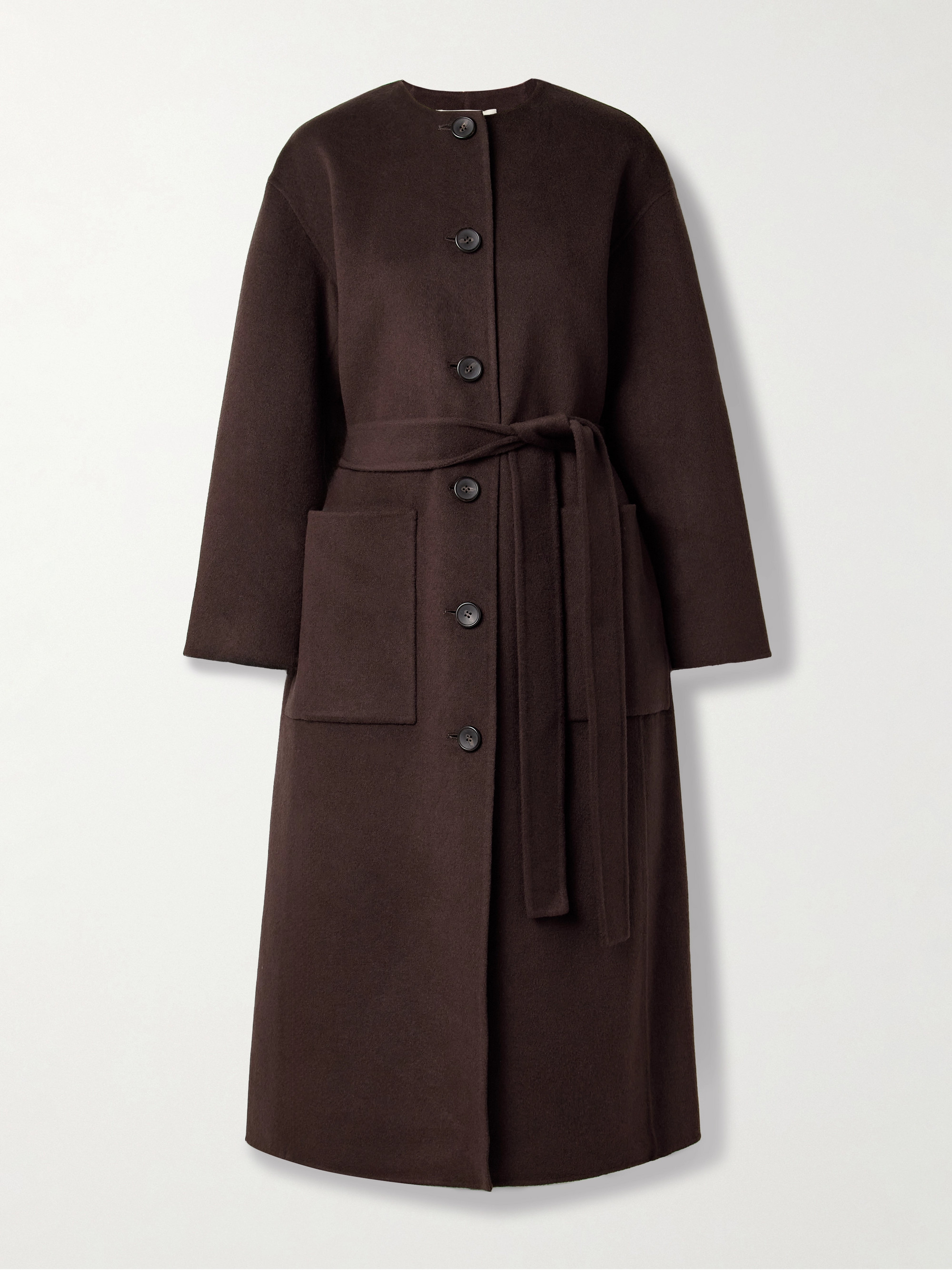 Ulla Johnson Fernanda belted wool-blend felt coat