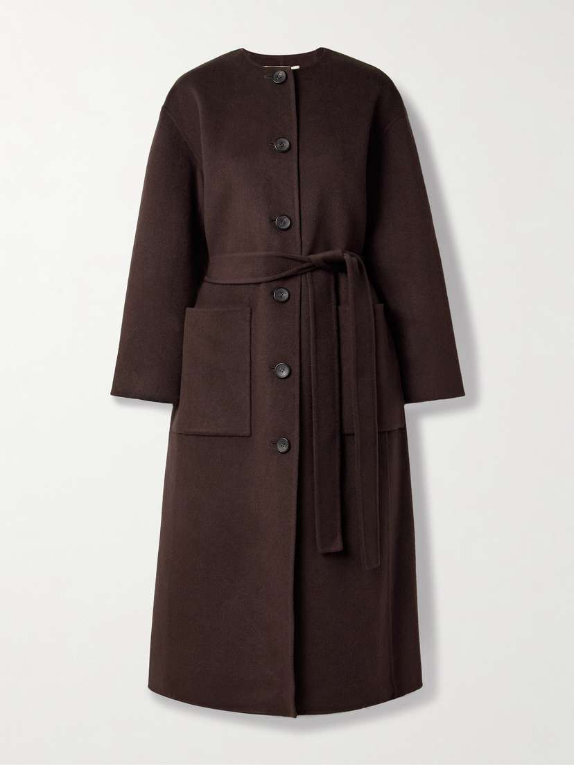 Ulla Johnson Fernanda Belted Wool-blend Felt Coat