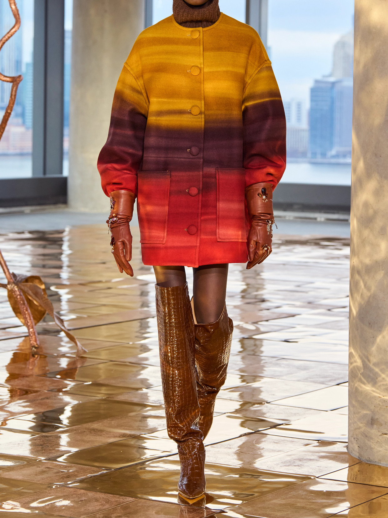 Ulla Johnson Ambrose Wool Meton Coat Agate In Multi