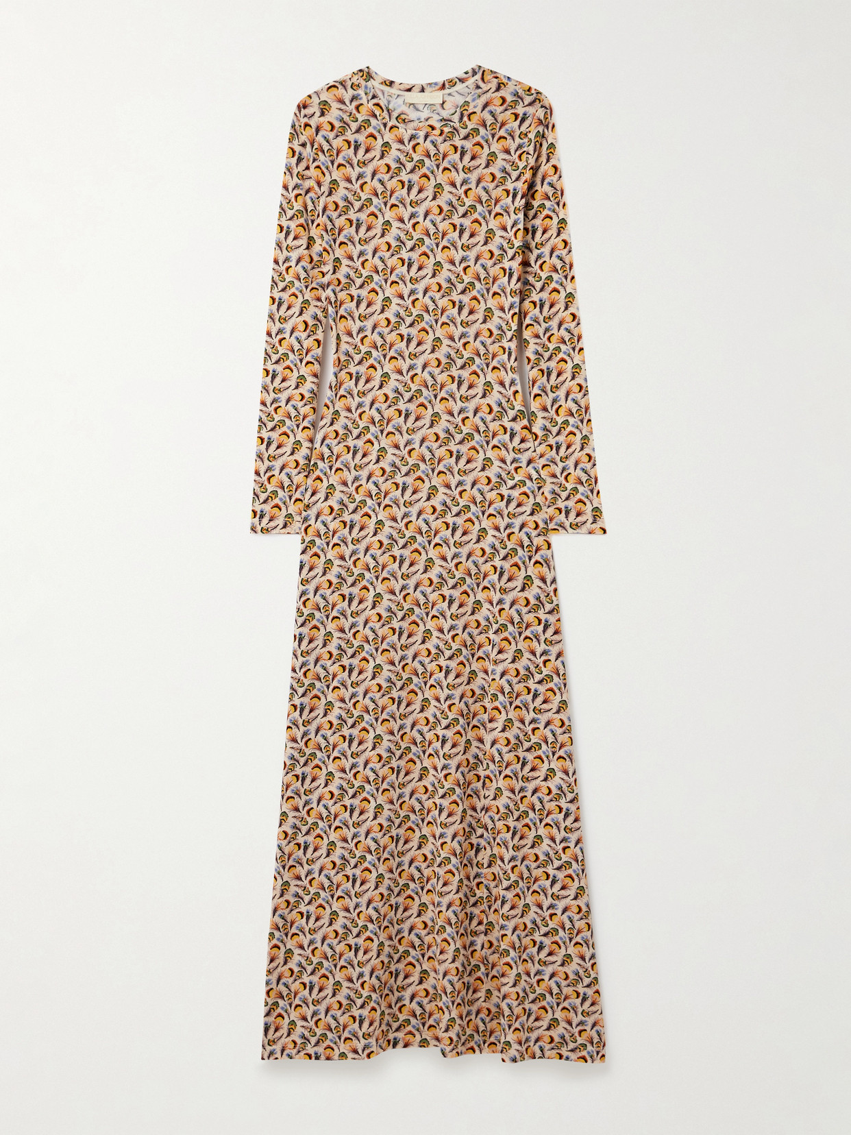 Ulla Johnson Amari Printed Stretch-jersey Maxi Dress In Multi