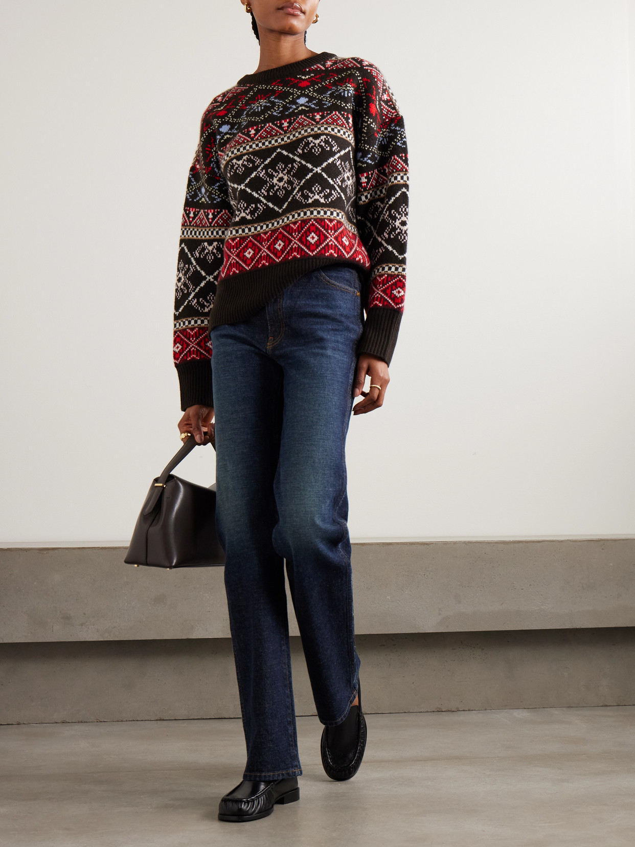Arch4 Snowmass Fair Isle Cashmere Sweater In Multi