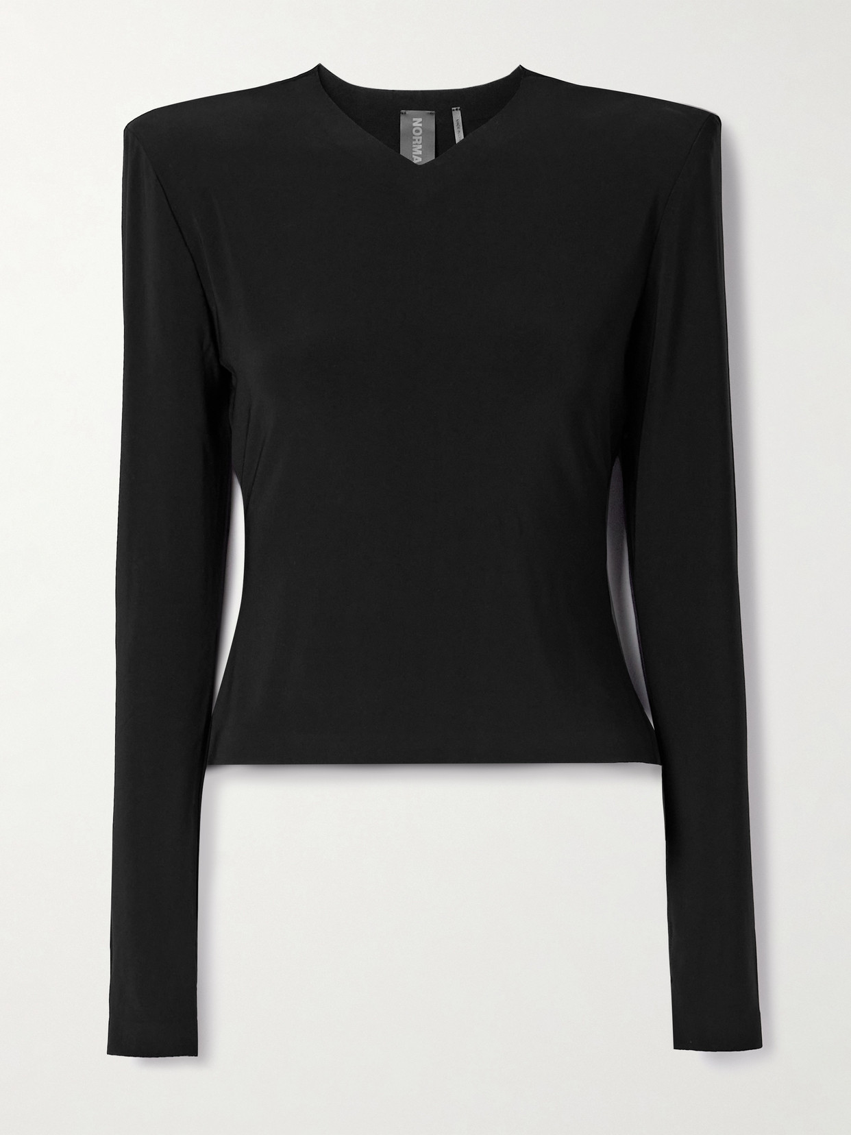 Norma Kamali Stretch-jersey Top In Black
