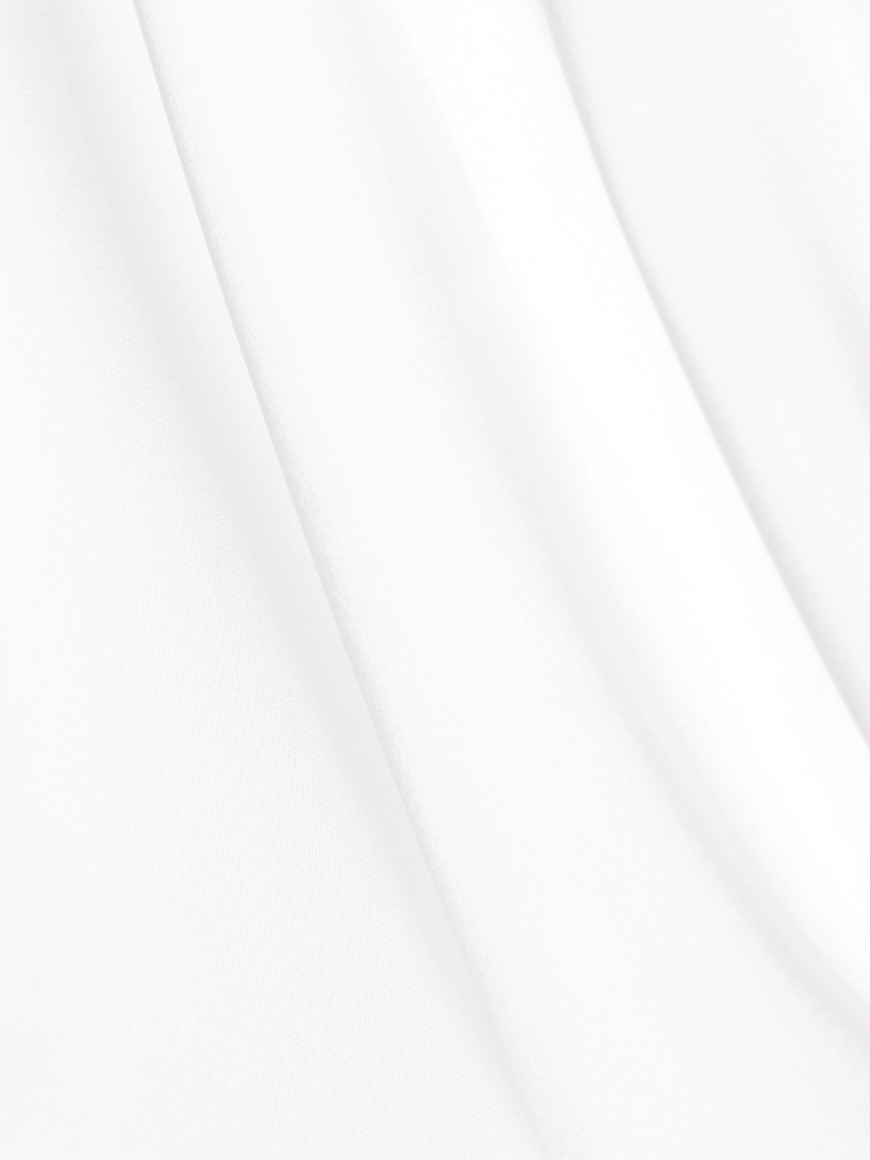 Norma Kamali Draped Satin Gown In White