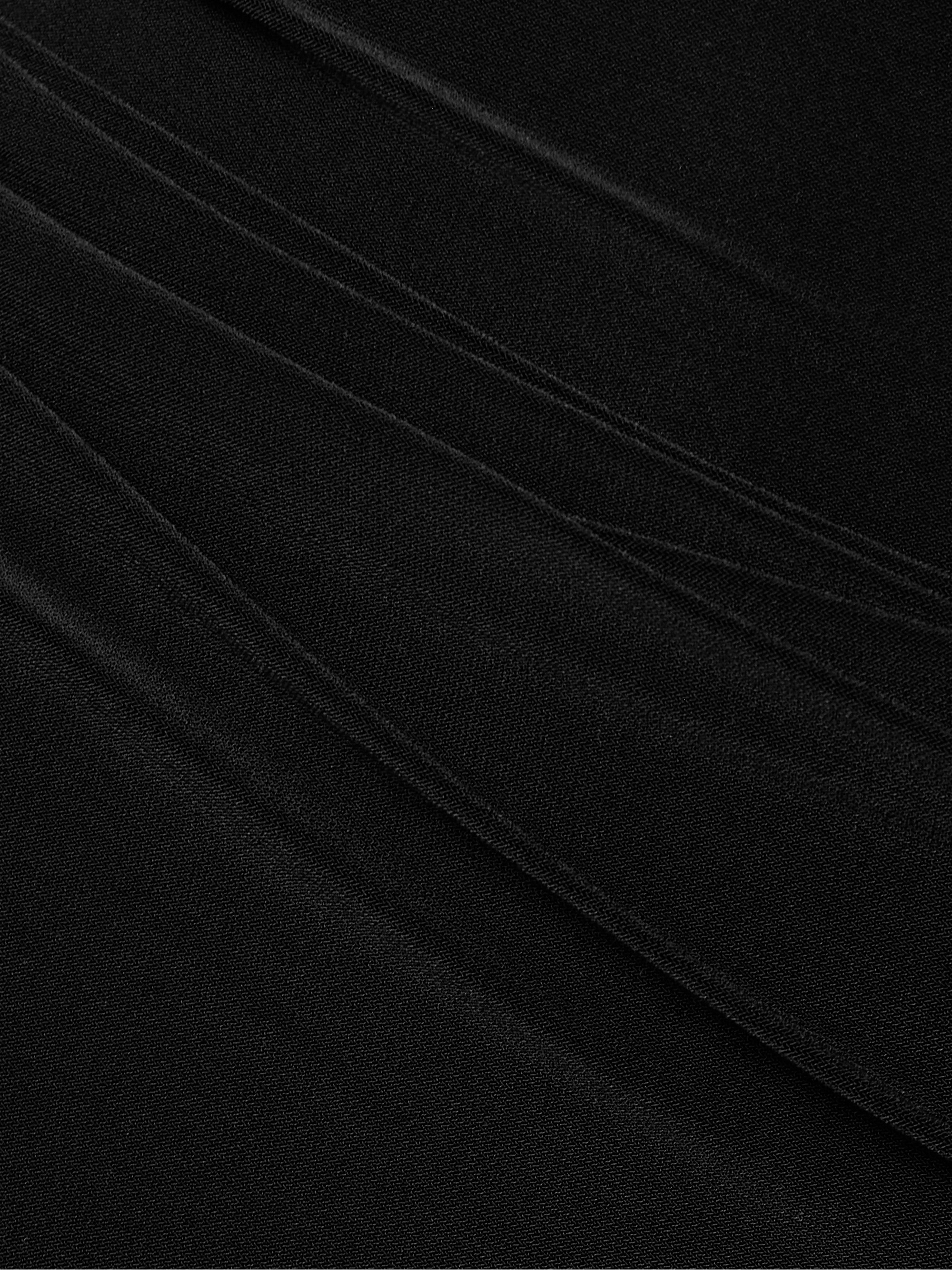 Norma Kamali Diana Pickleball layered ruched stretch-jersey and tulle jumpsuit