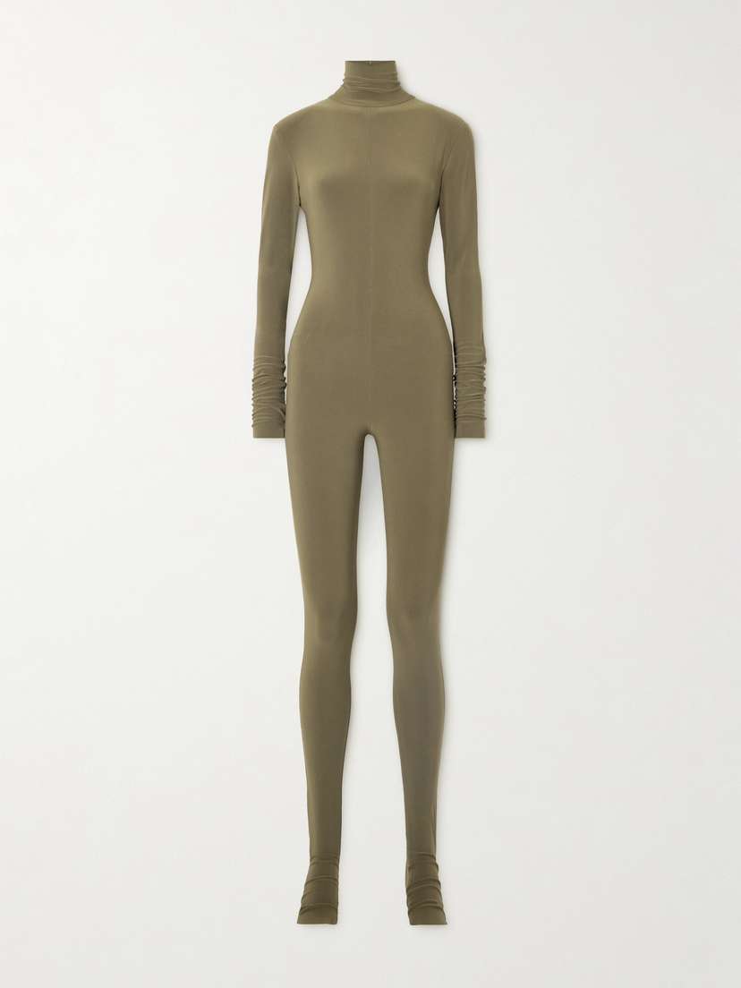 Norma Kamali Stretch-jersey Turtleneck Jumpsuit