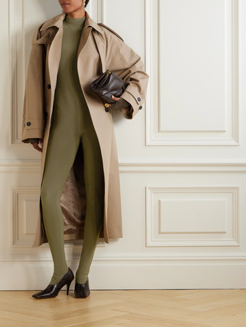 Norma Kamali Stretch-jersey turtleneck jumpsuit