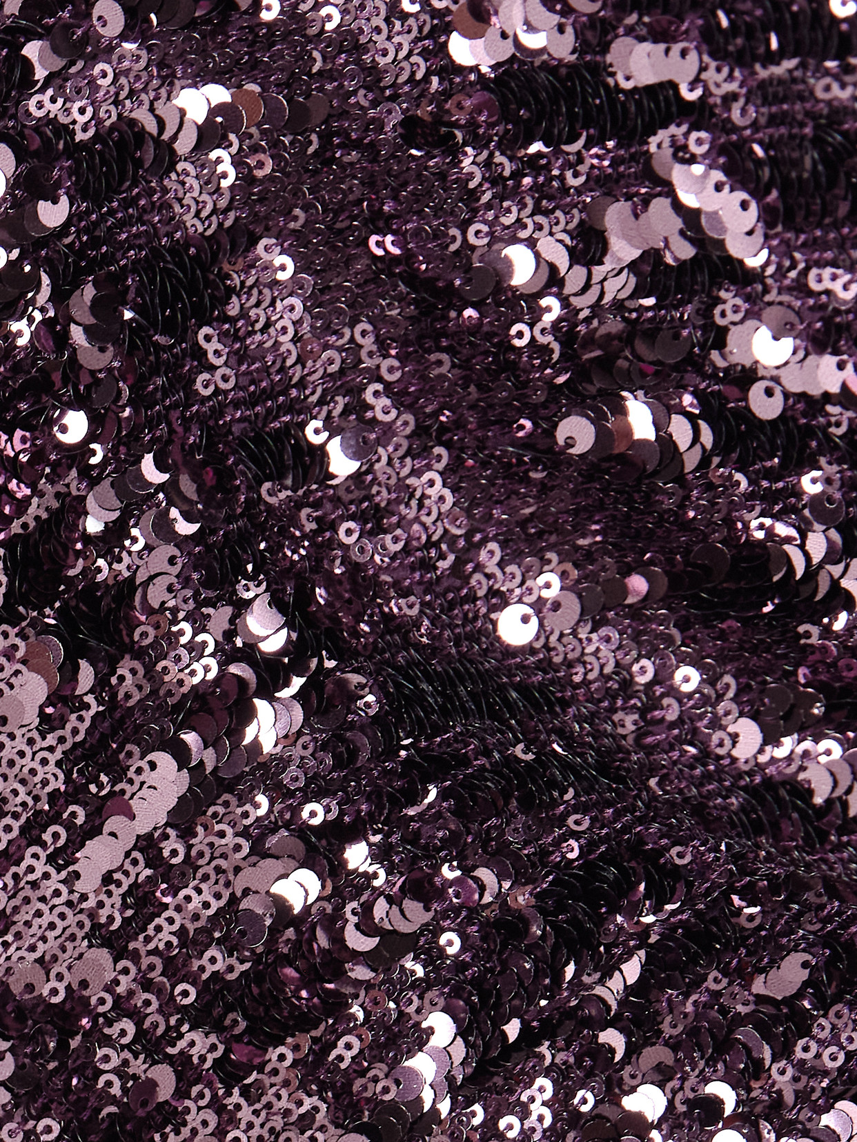 Rabanne Womens Beetroot Purple Mock-neck Sequin Woven Top In Purple