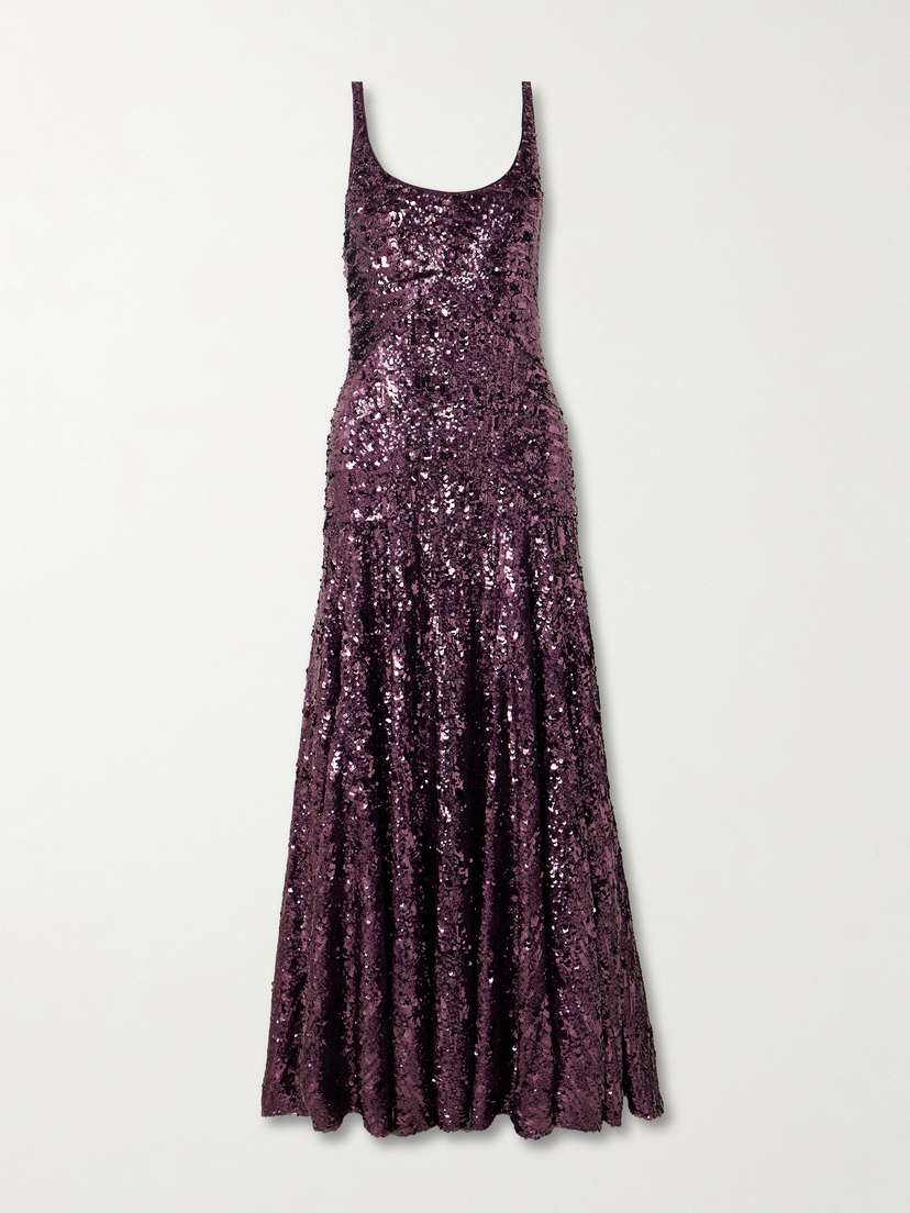 Rabanne Sequined Chiffon Gown