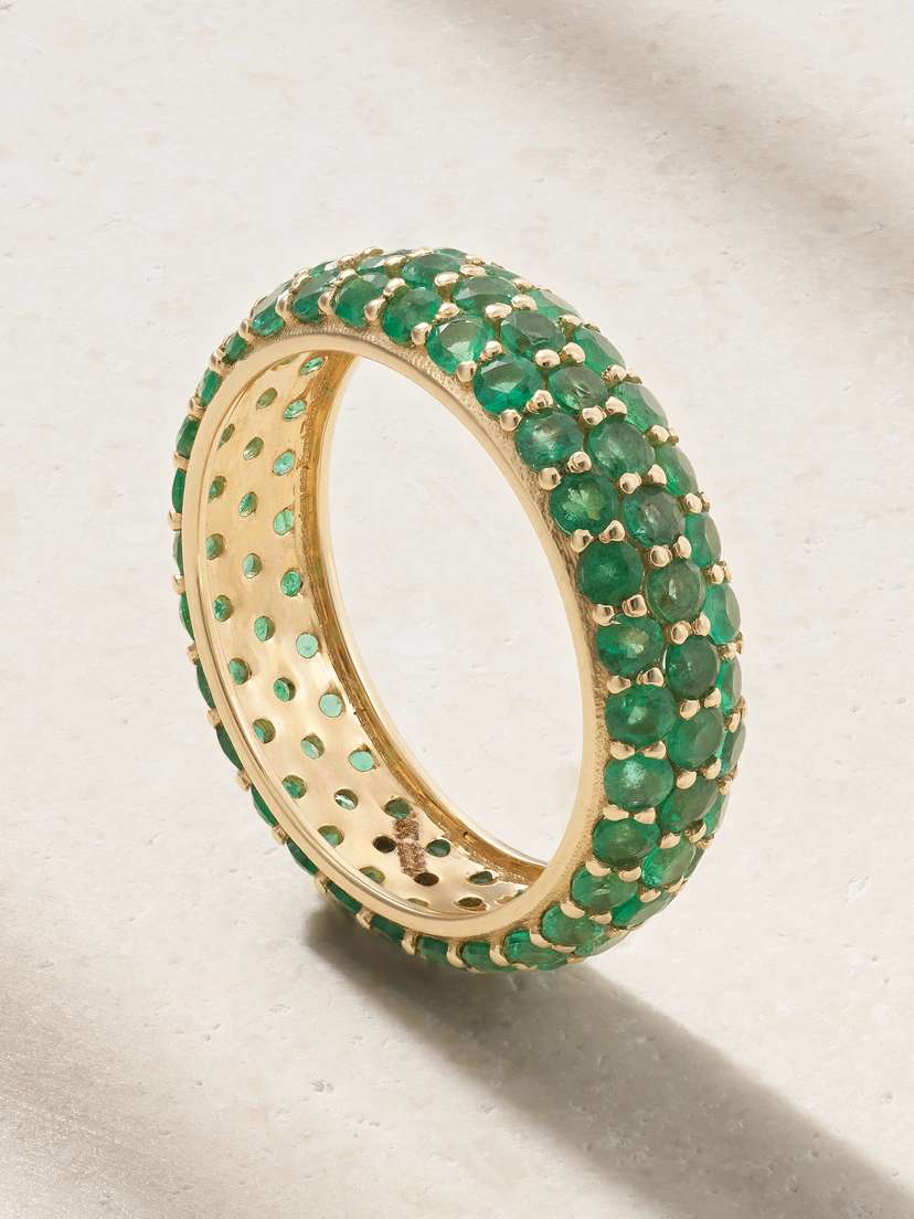 STONE AND STRAND 14-karat Gold Emerald Ring