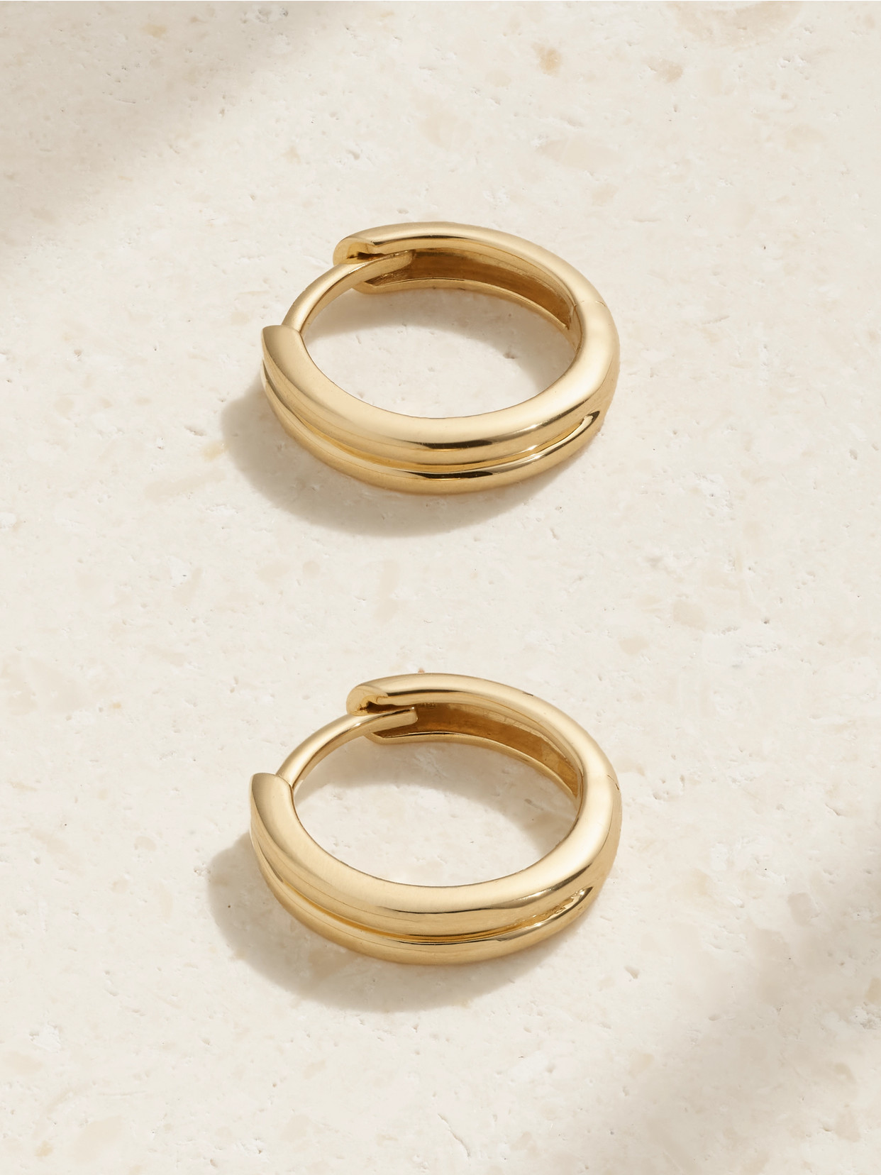 Stone And Strand Essential 14-karat Gold Hoop Earrings