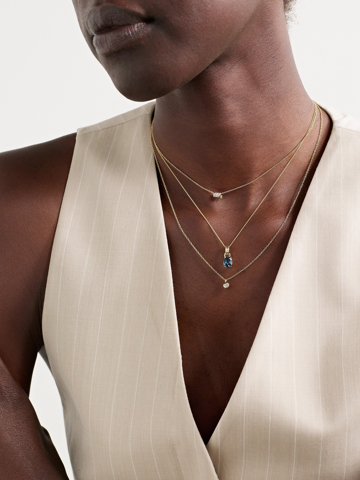 Stone And Strand Beekman 14-karat Gold Topaz Necklace In Gold