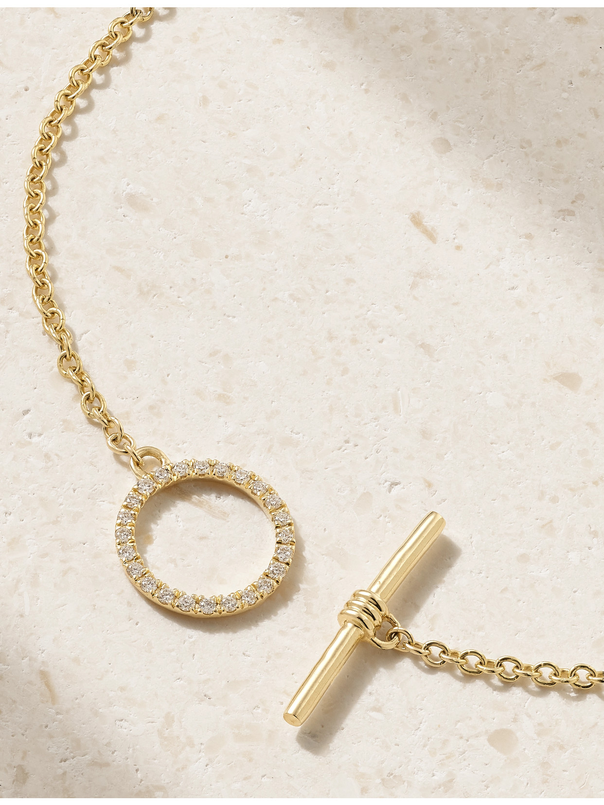 Stone And Strand 14-karat Gold Diamond Bracelet In Gold