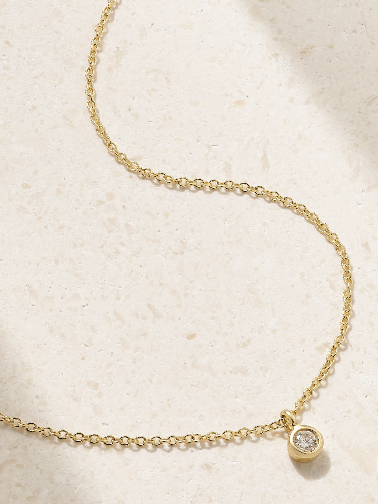 Stone And Strand Essential 14-karat Gold Diamond Necklace
