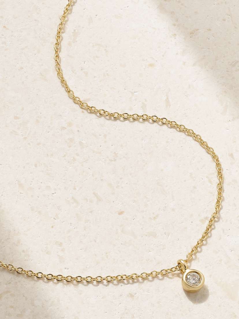 STONE AND STRAND Essential 14-karat Gold Diamond Necklace