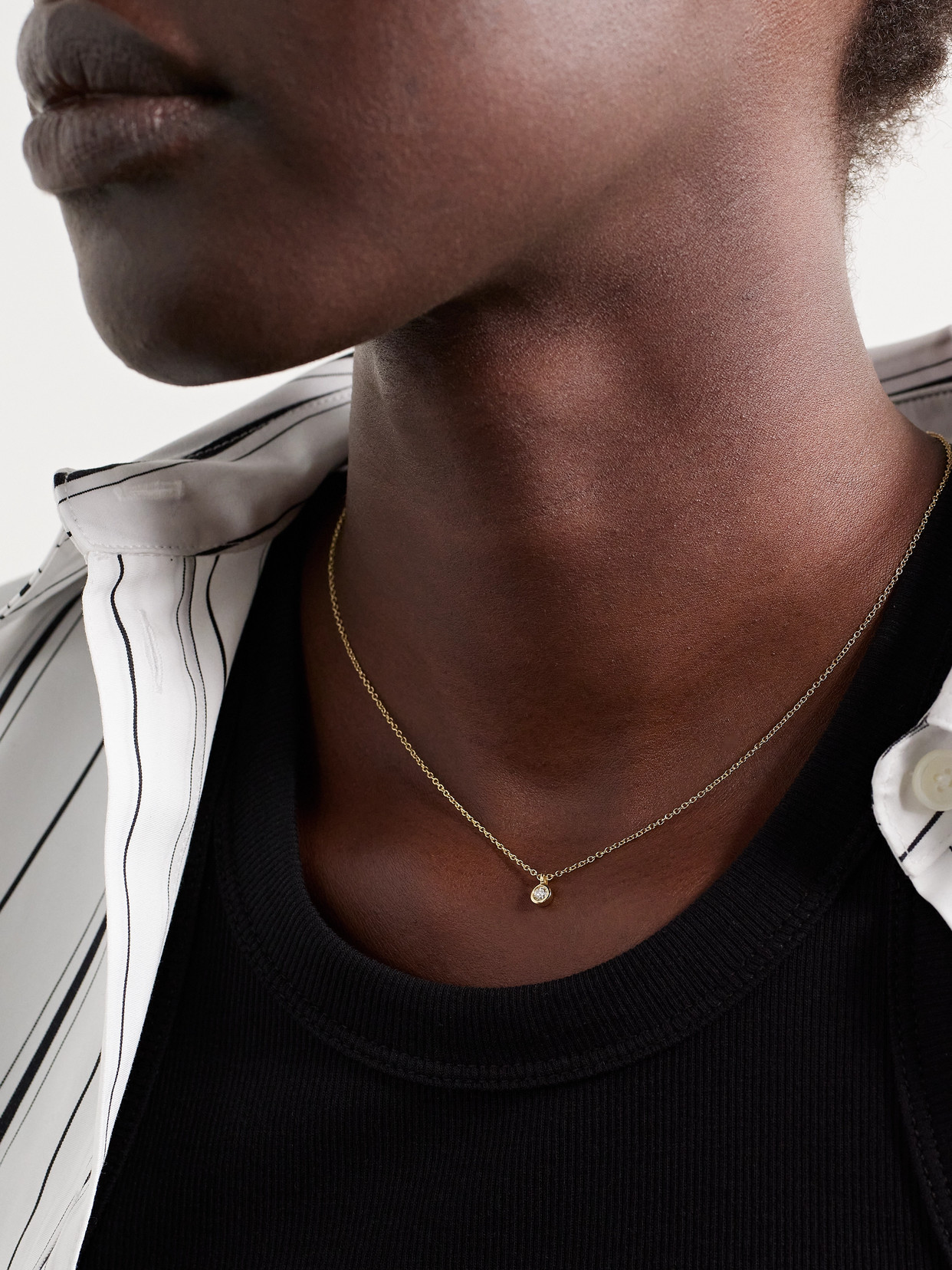Stone And Strand Essential 14-karat Gold Diamond Necklace In Gold