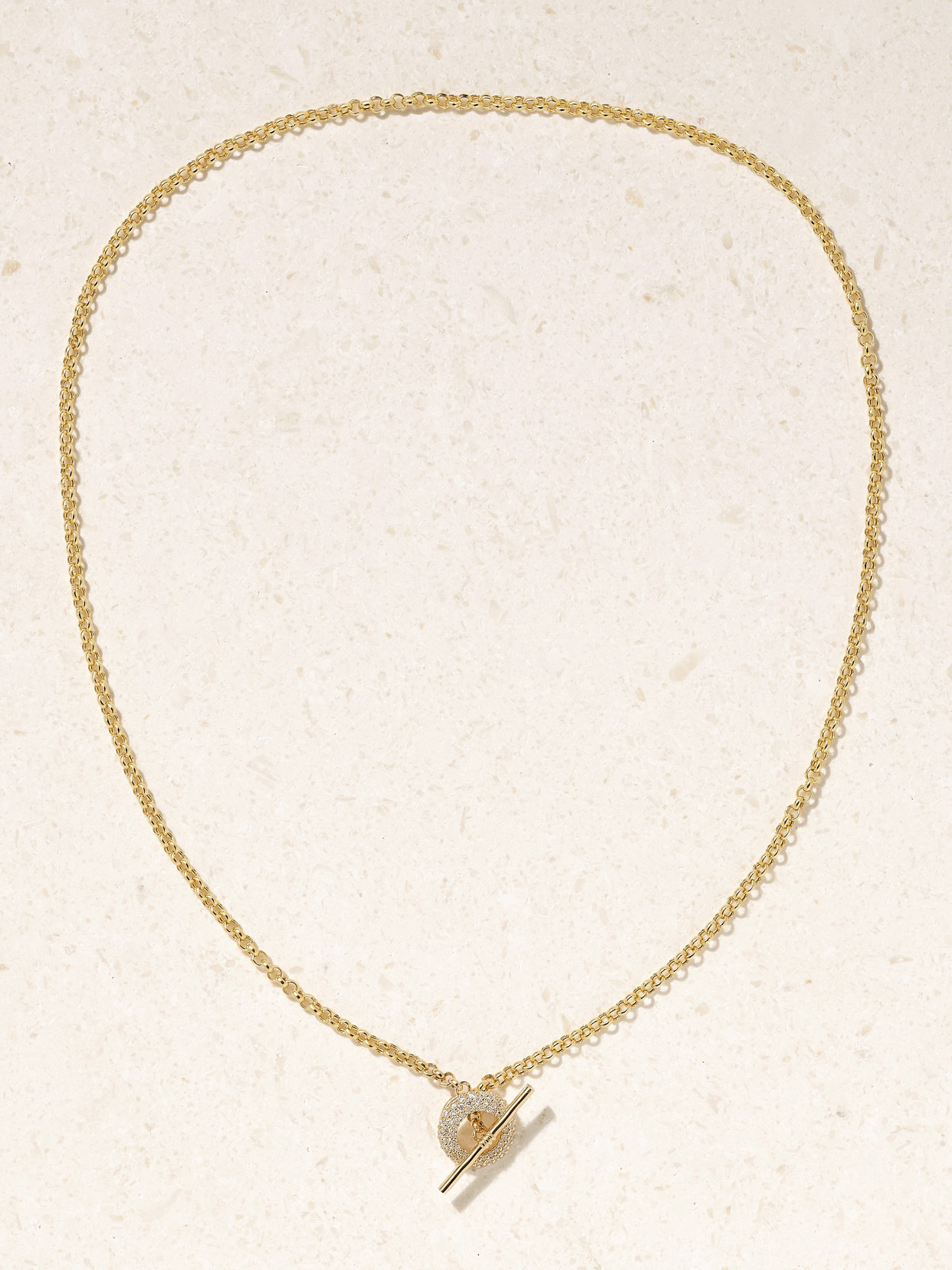 Stone And Strand 14-karat Gold Diamond Necklace