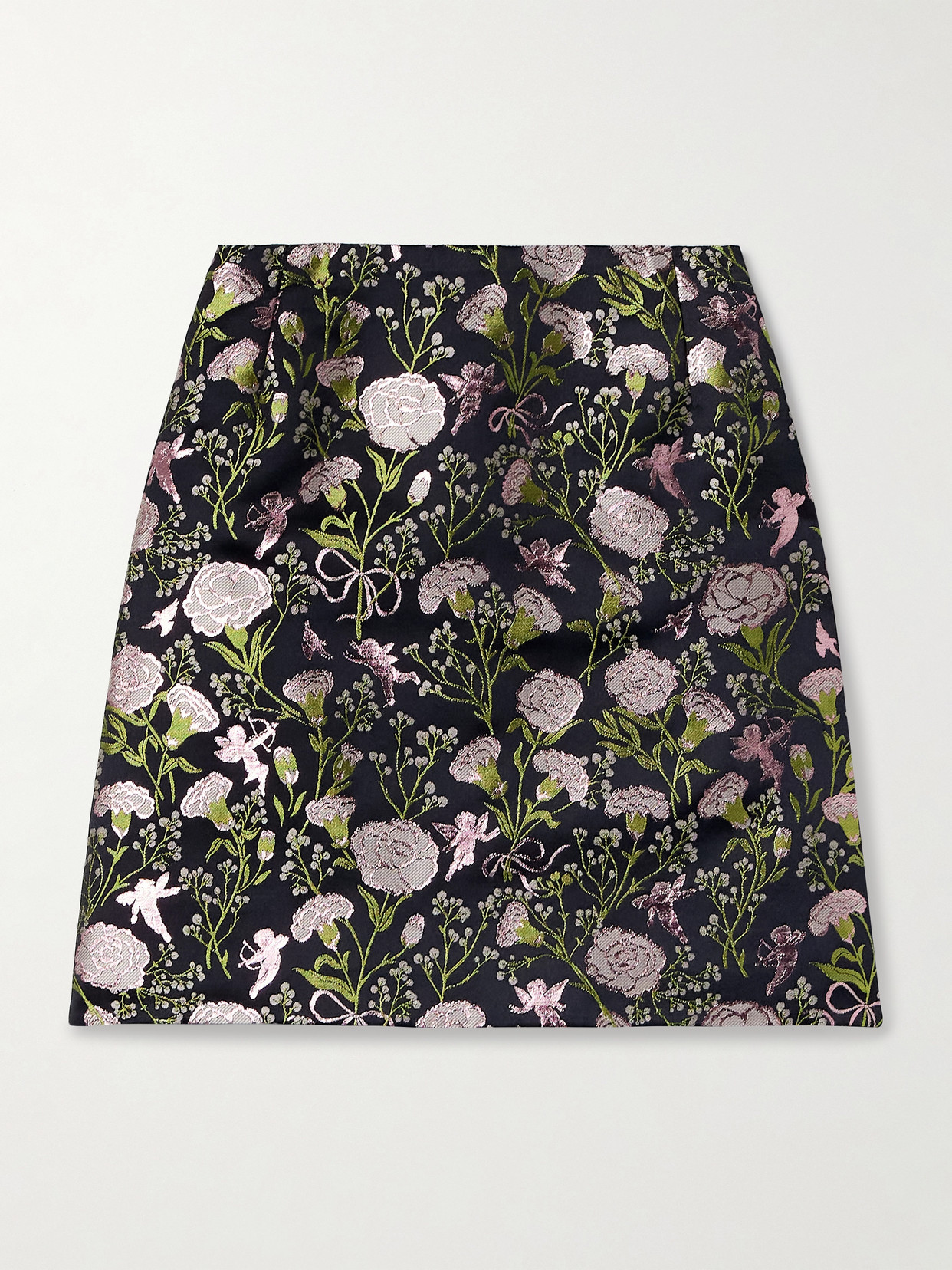 Wiederhoeft Brocade Mini Skirt In Black