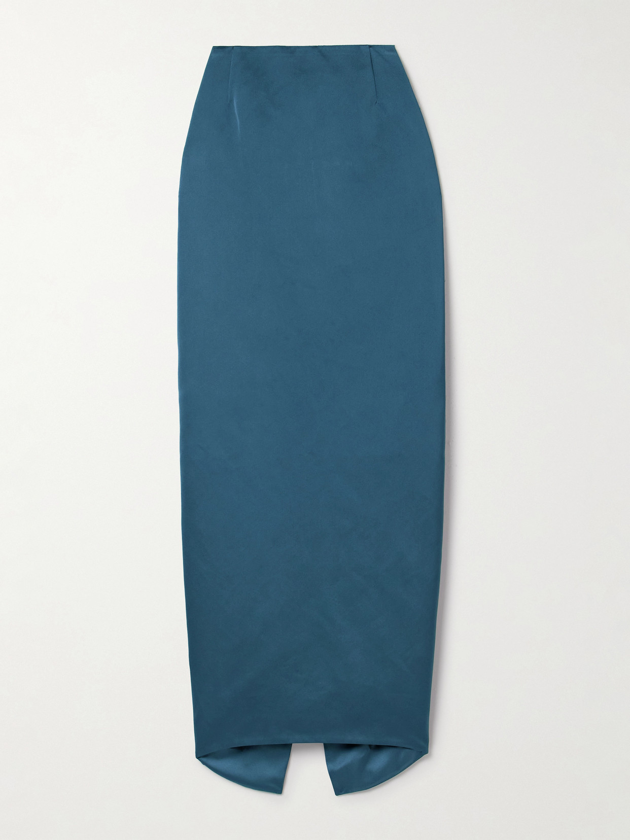 Wiederhoeft Wasp Recycled Duchesse-satin Maxi Skirt In Blue