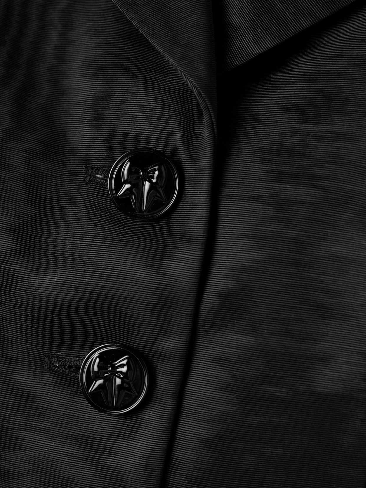 Wiederhoeft Salon Recycled-moire Jacket In Black