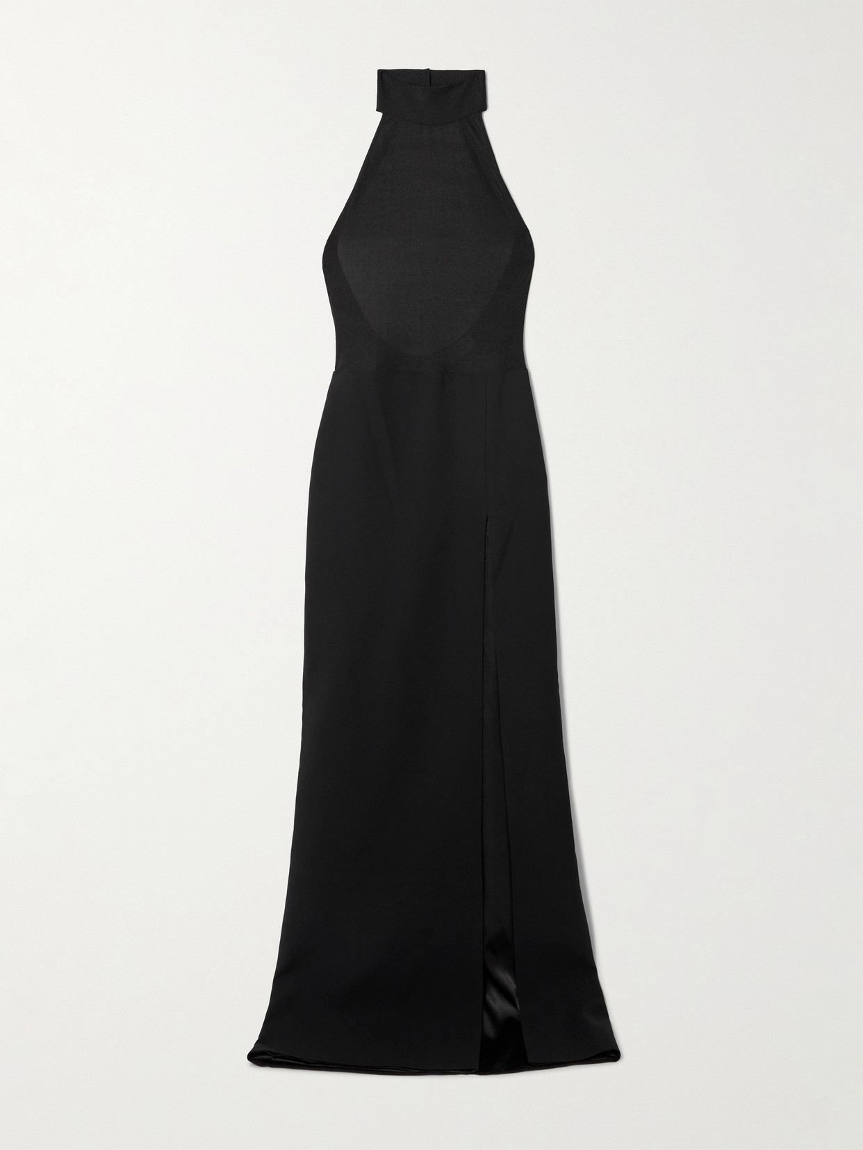 The New Arrivals Ilkyaz Ozel Nina Jersey Halterneck Gown In Black