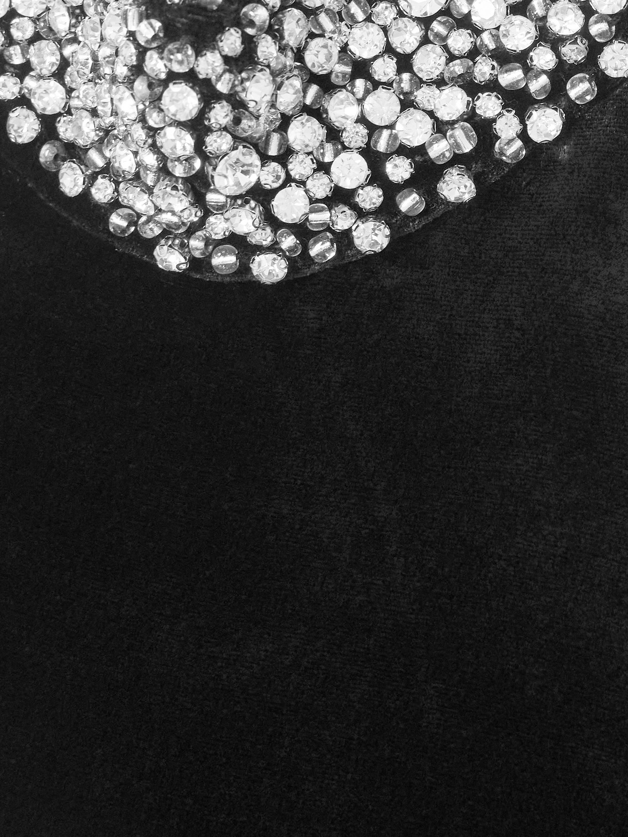 Hemingway Crystal-Embellished Velvet Peplum Halterneck Top