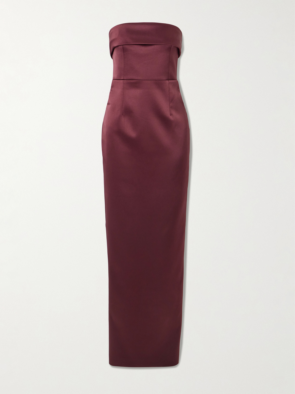 The New Arrivals Ilkyaz Ozel Rhea Strapless Duchesse-satin Gown In Red