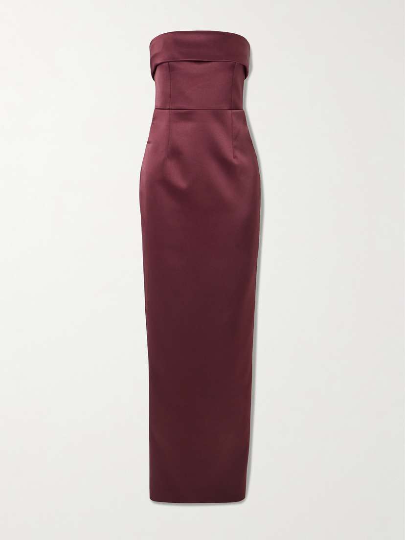 The New Arrivals Ilkyaz Ozel Rhea Strapless Duchesse-satin Gown