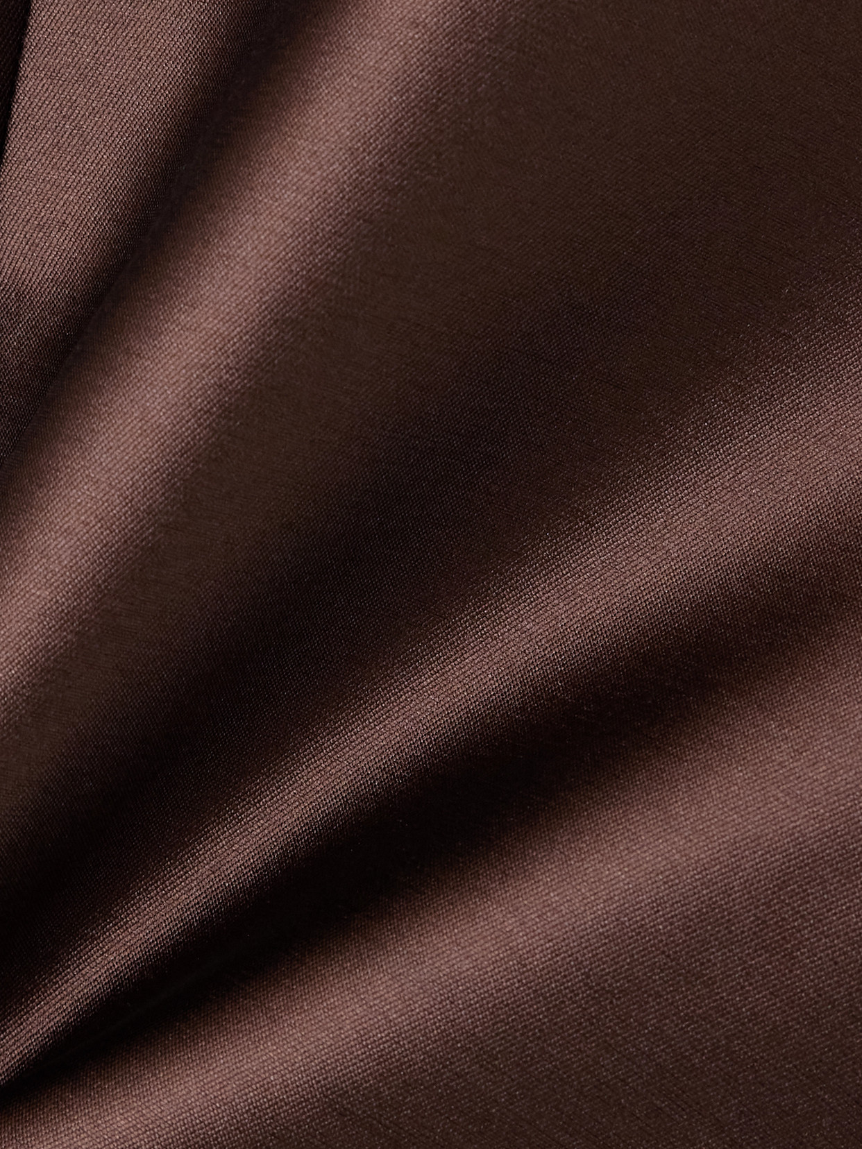 Bernadette David Satin-twill Coat In Brown