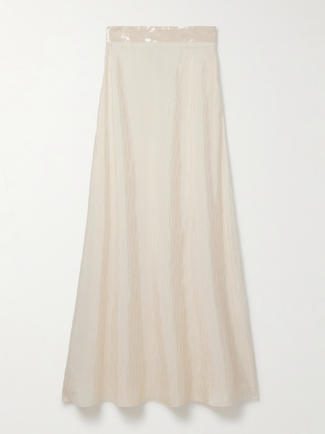 Dima Ayad Strapless Sequin-embellished Cloqué Gown