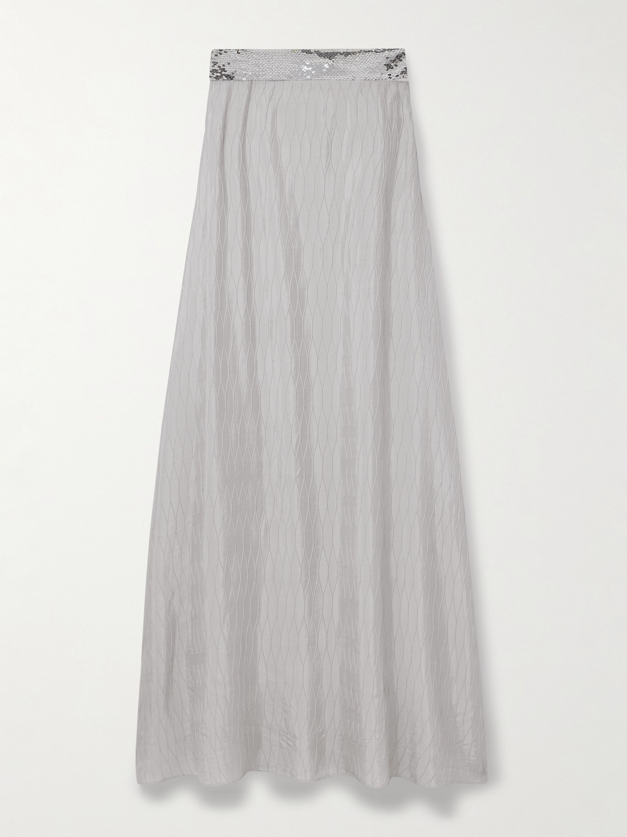 Dima Ayad Strapless Sequin-embellished Cloqué Gown